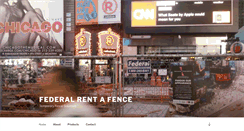 Desktop Screenshot of federalrentafence.com