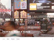 Tablet Screenshot of federalrentafence.com